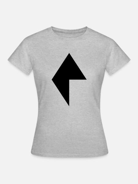Raute 4 - Frauen T-Shirt - Grau meliert