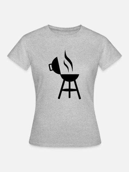The grill - Frauen T-Shirt - Grau meliert