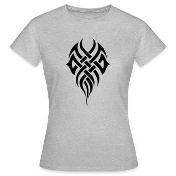 tribal - Frauen T-Shirt - Grau meliert - Vorne - AI Model Female 172 dark (172cm)