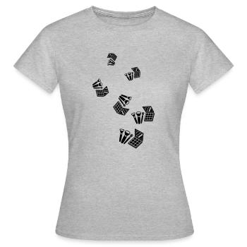 Make Up Cosmetics Icon - Women's T-Shirt - heather grey - Front - AI Model Female 172 dark (172cm)