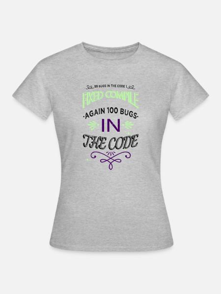 c sharp programming - Frauen T-Shirt - Grau meliert