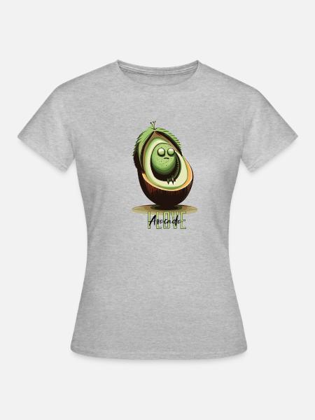Avo - Frauen T-Shirt - Grau meliert