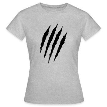 Scratches - Women's T-Shirt - heather grey - Front - AI Model Female 172 dark (172cm)