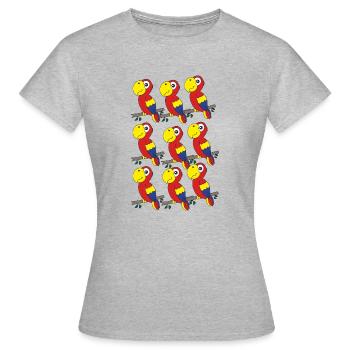 Parrot Group - Women's T-Shirt - heather grey - Front - AI Model Female 172 dark (172cm)