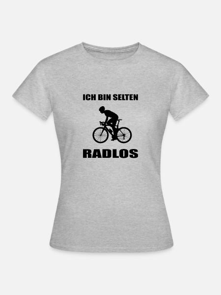 Fahrrad - Frauen T-Shirt - Grau meliert