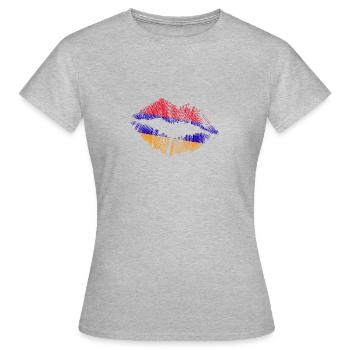 Arménie Arménie Arménie drapeau Arménien Cadeau - T-shirt Femme - gris chiné - Devant - AI Model Female 172 dark (172cm)