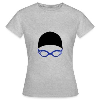 natation - T-shirt Femme - gris chiné - Devant - AI Model Female 172 dark (172cm)