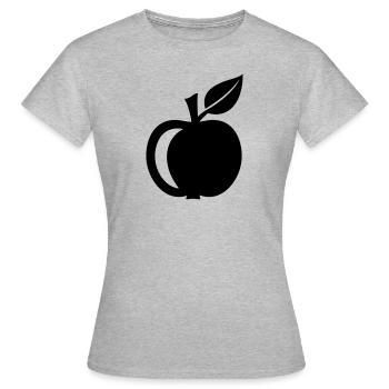 Apple - Women's T-Shirt - heather grey - Front - AI Model Female 172 dark (172cm)