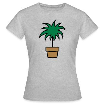 Plante plante d’intérieur plant - T-shirt Femme - gris chiné - Devant - AI Model Female 172 dark (172cm)