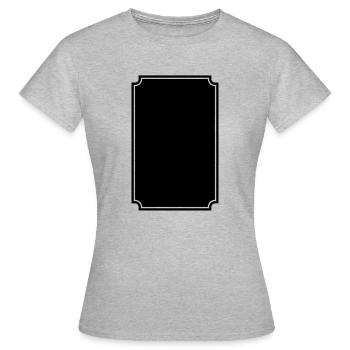 Ornement de frontière - T-shirt Femme - gris chiné - Devant - AI Model Female 172 dark (172cm)