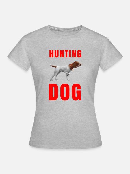 Jagdhund - Jagdhund im Stillstand - Frauen T-Shirt - Grau meliert