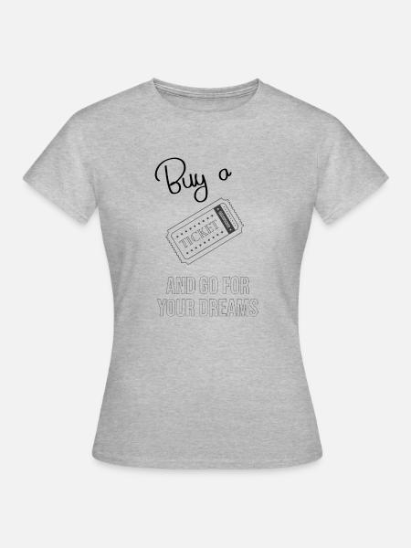Einen Traum kaufen - Frauen T-Shirt - Grau meliert