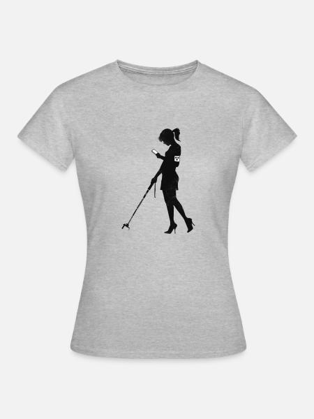 Smombie - Frauen T-Shirt - Grau meliert