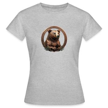 The Bronze Bear - Women's T-Shirt - heather grey - Front - AI Model Female 172 dark (172cm)