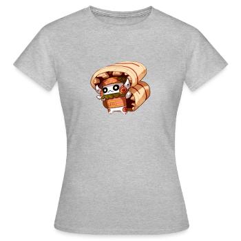 Comic Figur II - Frauen T-Shirt - Grau meliert - Vorne - AI Model Female 172 dark (172cm)