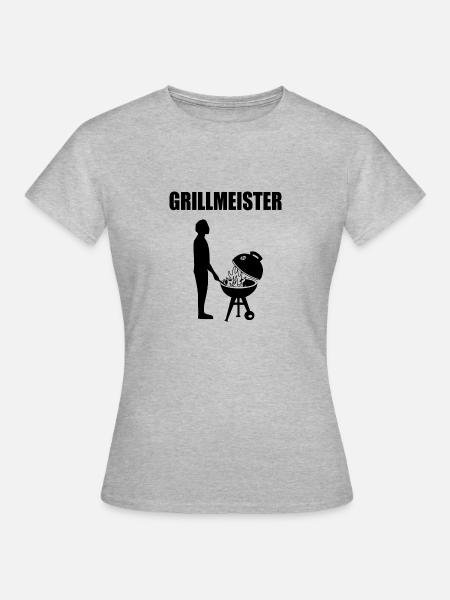 BBQ - Frauen T-Shirt - Grau meliert