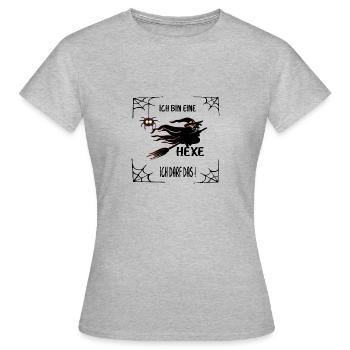 Je suis une sorcière, je suis autorisé à le faire! - T-shirt Femme - gris chiné - Devant - AI Model Female 172 dark (172cm)