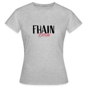Friedrichshain - Frauen T-Shirt - Grau meliert - Vorne - AI Model Female 172 dark (172cm)