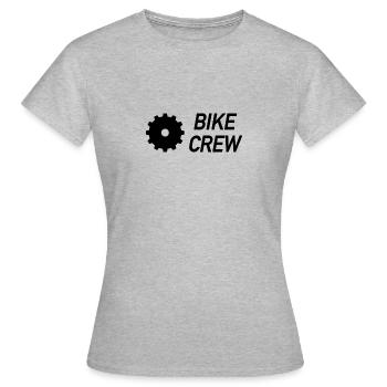 Bike Crew - Frauen T-Shirt - Grau meliert - Vorne - AI Model Female 172 dark (172cm)