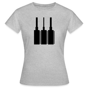 linden - Frauen T-Shirt - Grau meliert - Vorne - AI Model Female 172 dark (172cm)