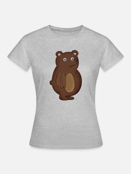 Bär - Frauen T-Shirt - Grau meliert