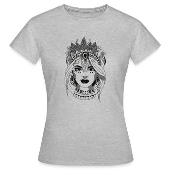 Femme mystique - T-shirt Femme - gris chiné - Devant - AI Model Female 172 dark (172cm)