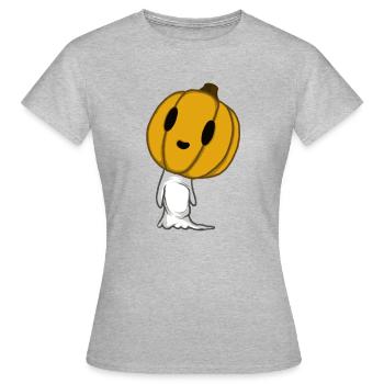 de citrouille - T-shirt Femme - gris chiné - Devant - AI Model Female 172 dark (172cm)