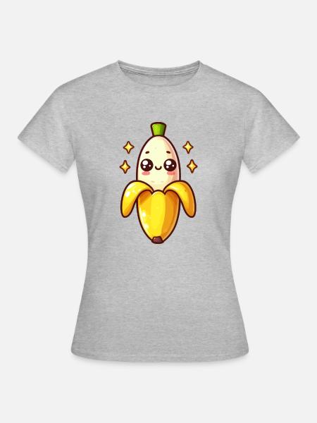 Cute Banana - Women's T-Shirt - heather grey