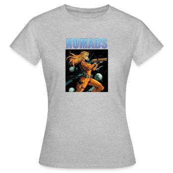 Blaster Girl 4 - Frauen T-Shirt - Grau meliert - Vorne - AI Model Female 172 dark (172cm)