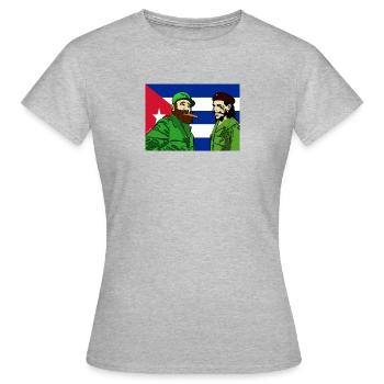 Fidel & Che Tee - Women's T-Shirt - heather grey - Front - AI Model Female 172 dark (172cm)
