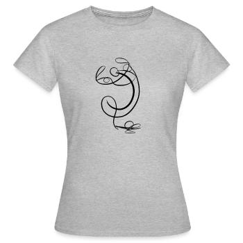 The genie comes out of the magic lamp - Women's T-Shirt - heather grey - Front - AI Model Female 172 dark (172cm)