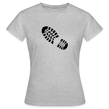 Empreinte - T-shirt Femme - gris chiné - Devant - AI Model Female 172 dark (172cm)