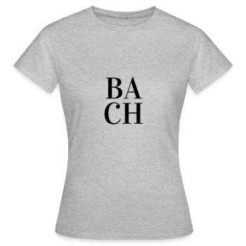 Johann Sebastian Bach - Frauen T-Shirt - Grau meliert - Vorne - AI Model Female 172 dark (172cm)