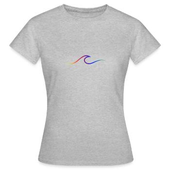 Vague vague Surf Eau Rat Surfer - T-shirt Femme - gris chiné - Devant - AI Model Female 172 dark (172cm)