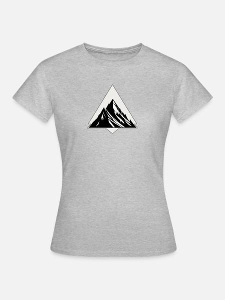 Bergsteigen & Bergsteigen, Klettern & Klettern - Frauen T-Shirt - Grau meliert