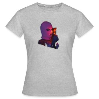 Gangsters - T-shirt Femme - gris chiné - Devant - AI Model Female 172 dark (172cm)