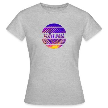 Köln Logo aus Diskokugel - Frauen T-Shirt - Grau meliert - Vorne - AI Model Female 172 dark (172cm)