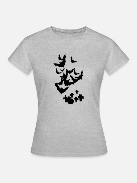 BATS - Frauen T-Shirt - Grau meliert