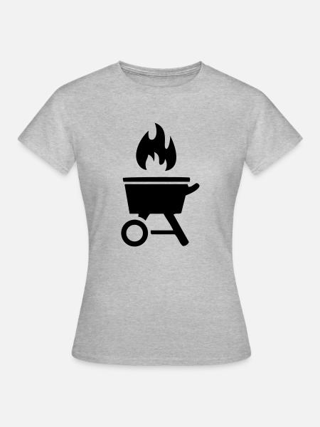 Grill - Frauen T-Shirt - Grau meliert