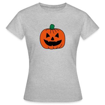 kuerbis 02 - Frauen T-Shirt - Grau meliert - Vorne - AI Model Female 172 dark (172cm)
