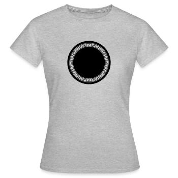 kreis antik 1 - Frauen T-Shirt - Grau meliert - Vorne - AI Model Female 172 dark (172cm)