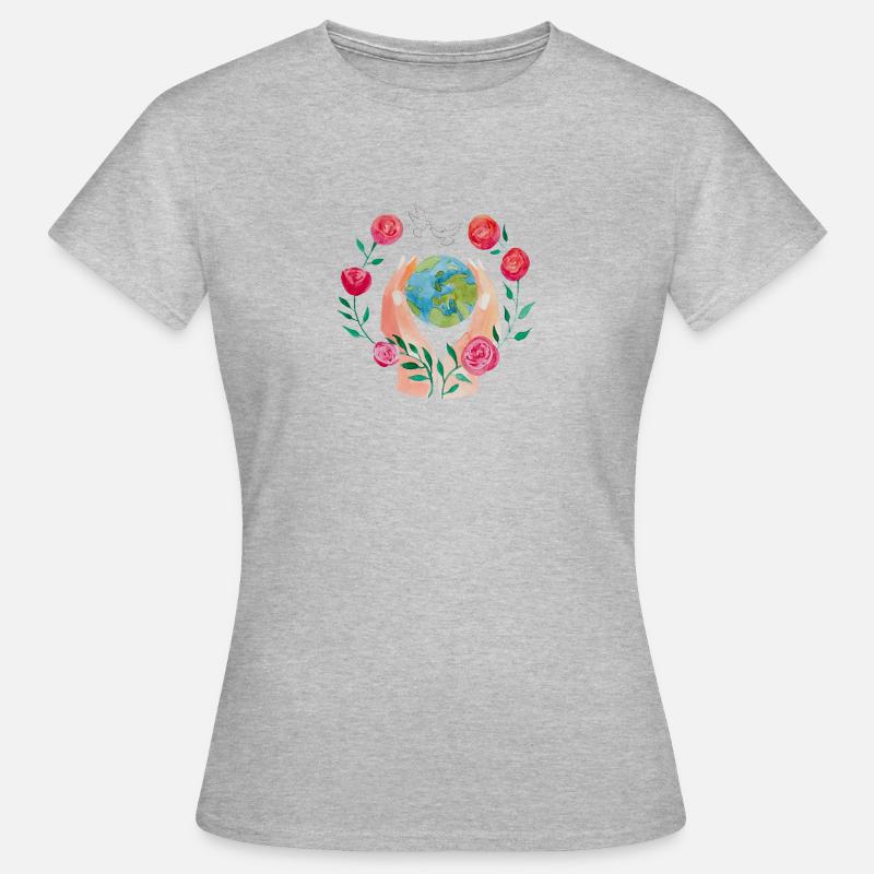 Protective hands - Women's T-Shirt - heather grey