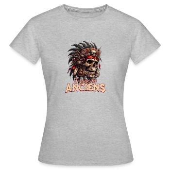 The Wisdom of the Ancients - Women's T-Shirt - heather grey - Front - AI Model Female 172 dark (172cm)