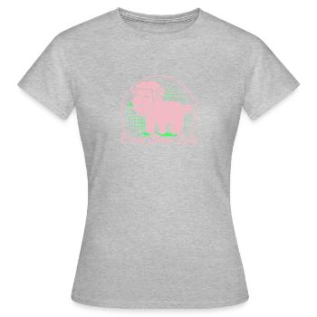 Schafzucht Landwirt Nutztier Schafe Geschenk - Frauen T-Shirt - Grau meliert - Vorne - AI Model Female 172 dark (172cm)