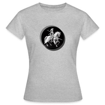 Chevalier - T-shirt Femme - gris chiné - Devant - AI Model Female 172 dark (172cm)