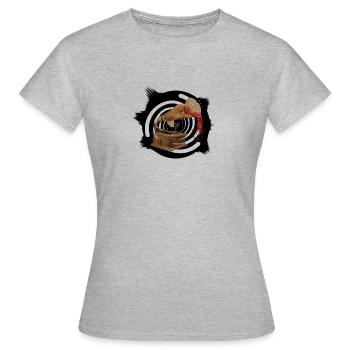 Gramophone et vin - T-shirt Femme - gris chiné - Devant - AI Model Female 172 dark (172cm)