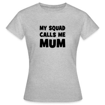 mummy - Women's T-Shirt - heather grey - Front - AI Model Female 172 dark (172cm)