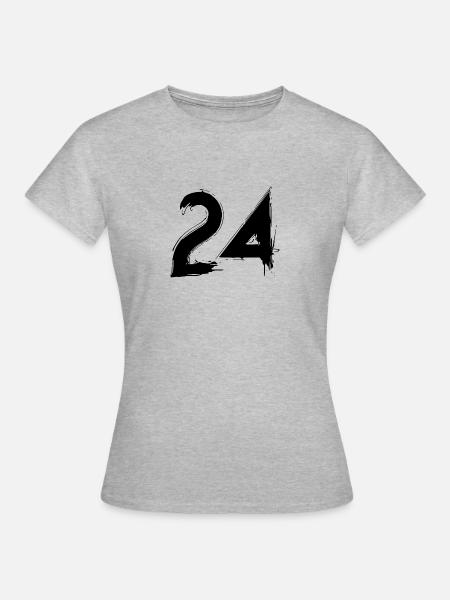 Die Vierundzwanzig - Frauen T-Shirt - Grau meliert