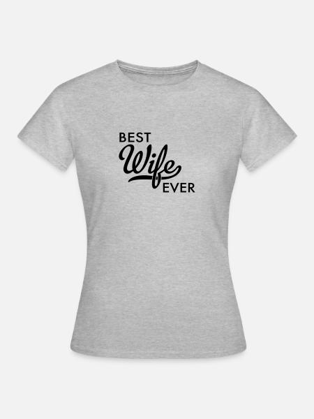 Ehefrau - Frauen T-Shirt - Grau meliert