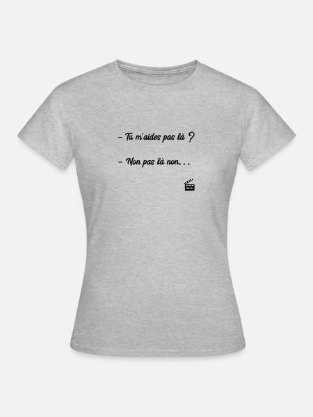 Les Bronzés font du ski / Humour / Réplique Culte - T-shirt Femme - gris chiné